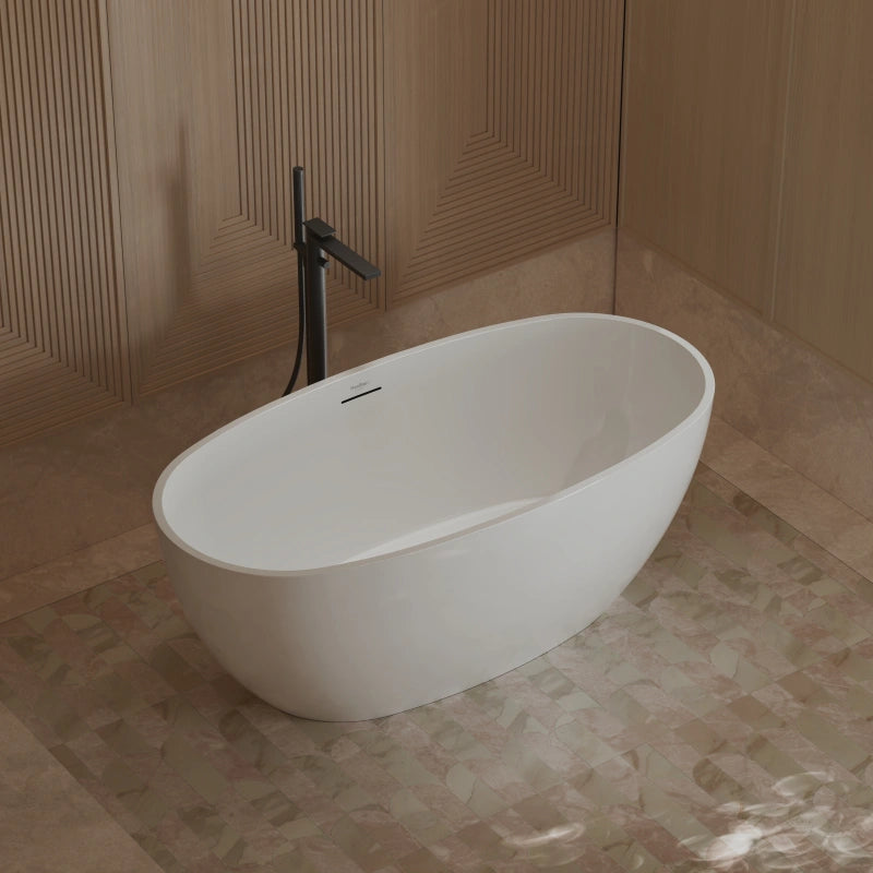 59-67 Inch MonBlari Acrylic Freestanding Bathtub
