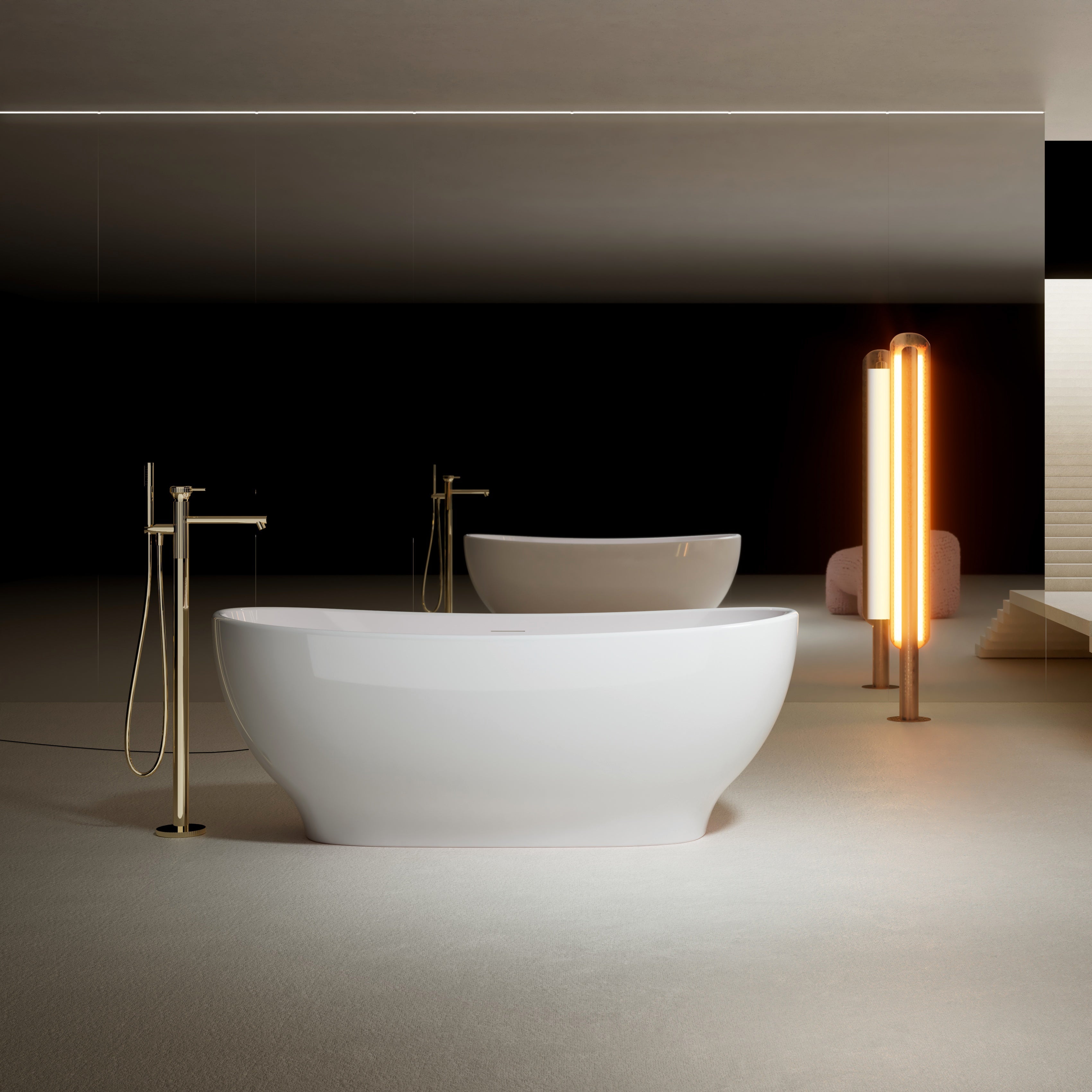 MonBlari Acrylic Freestanding Bathtub TW-7573-GW-FrontView