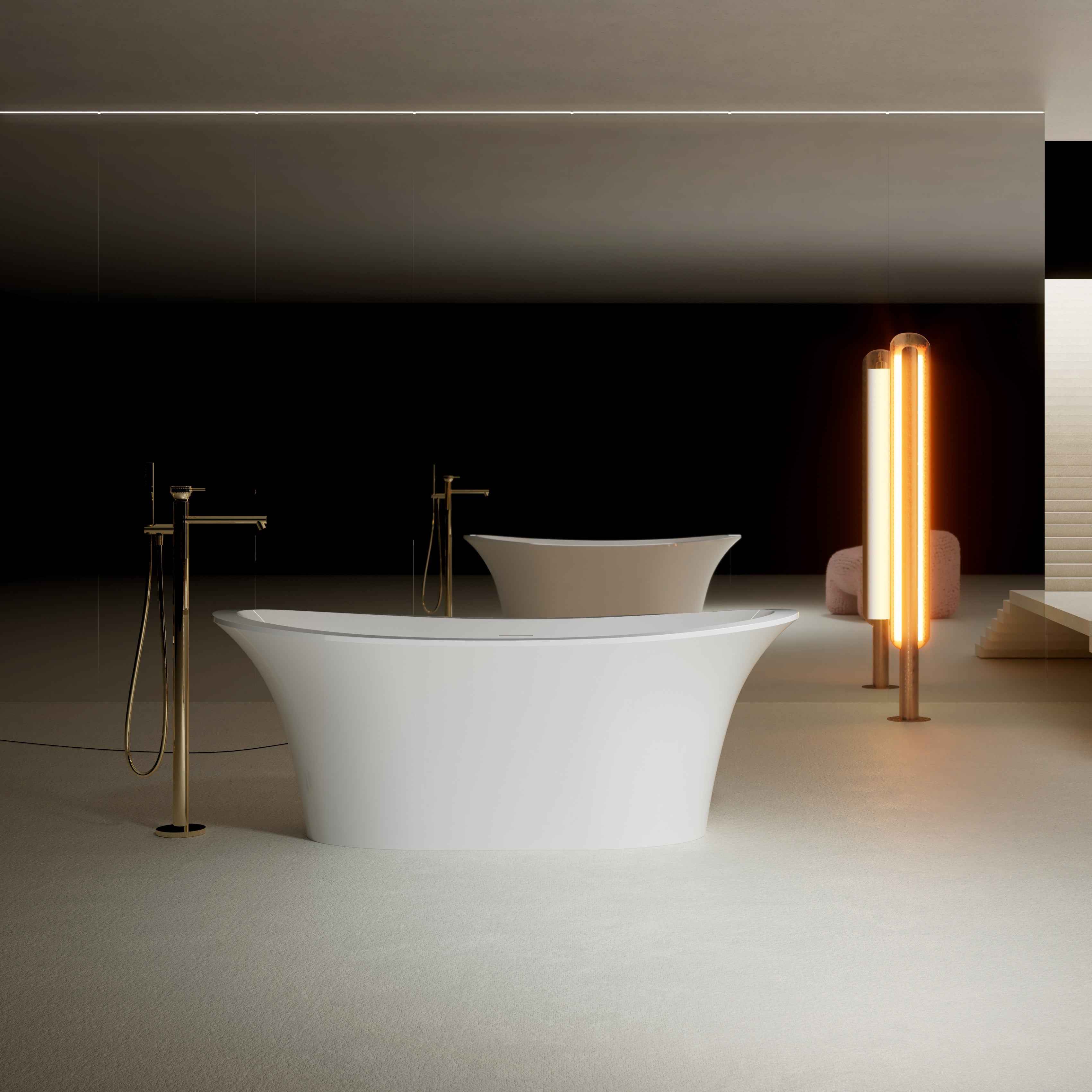 MonBlari Acrylic Freestanding Bathtub TW-7588-GW-FrontView