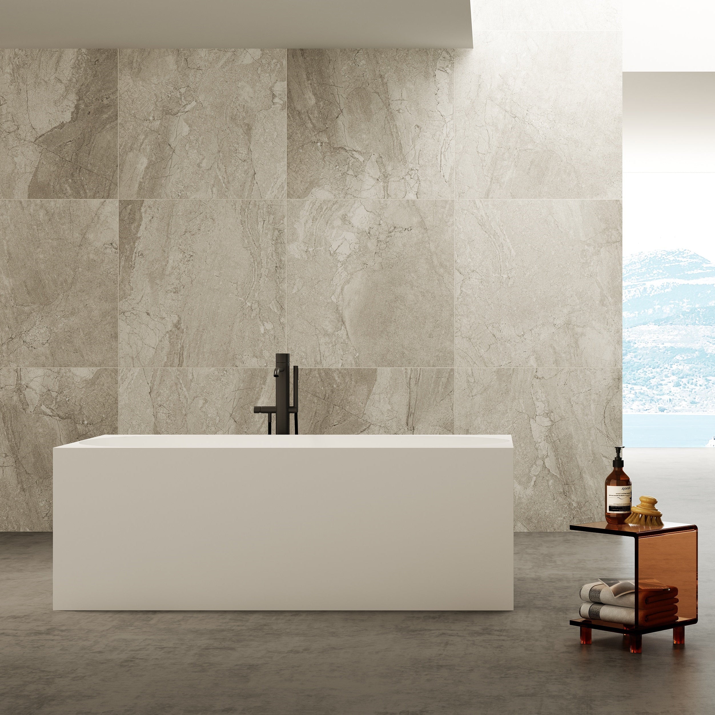 MonBlari Acrylic Freestanding Bathtub TW-7621-GW-FrontView