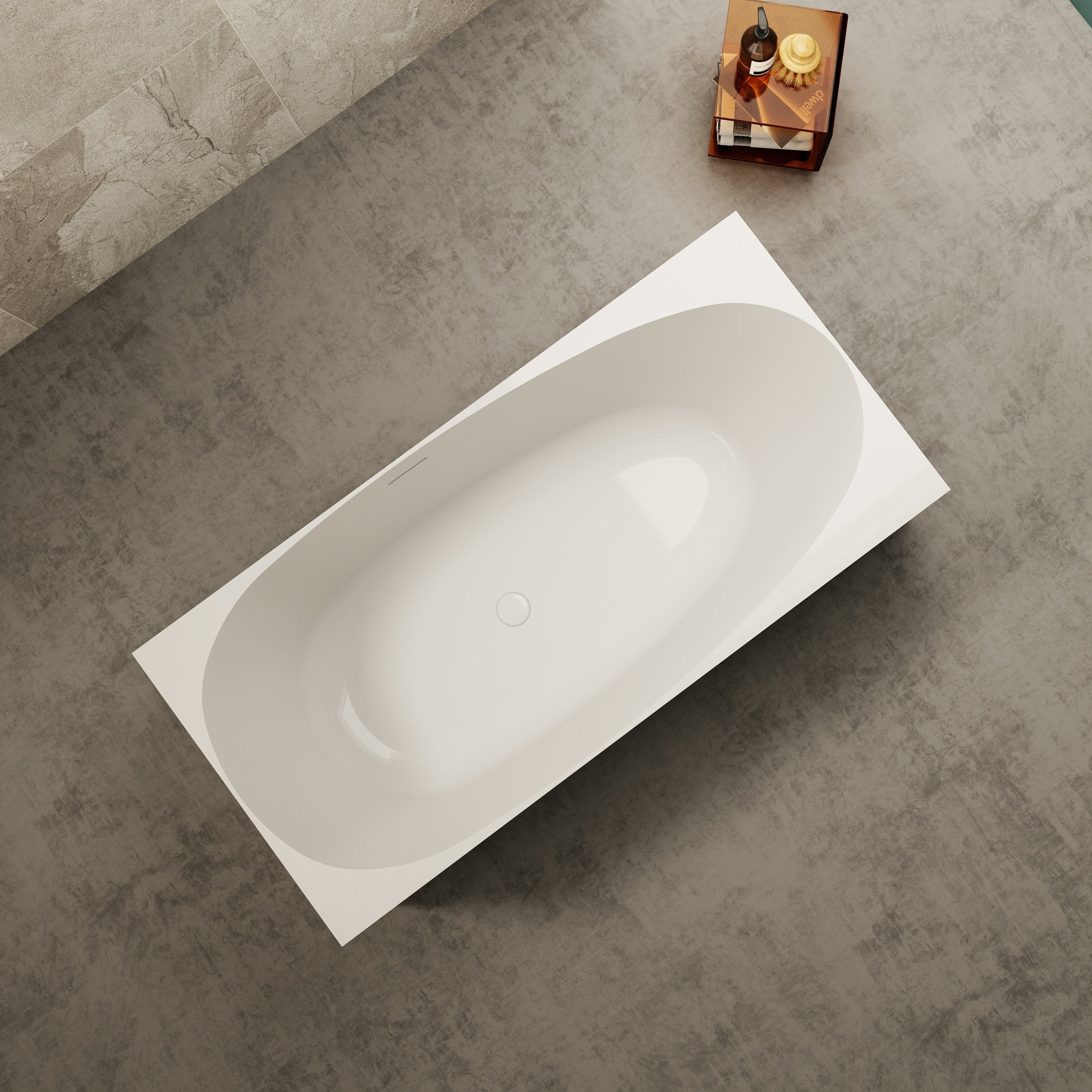 MonBlari Acrylic Freestanding Bathtub TW-7621-GW-topView