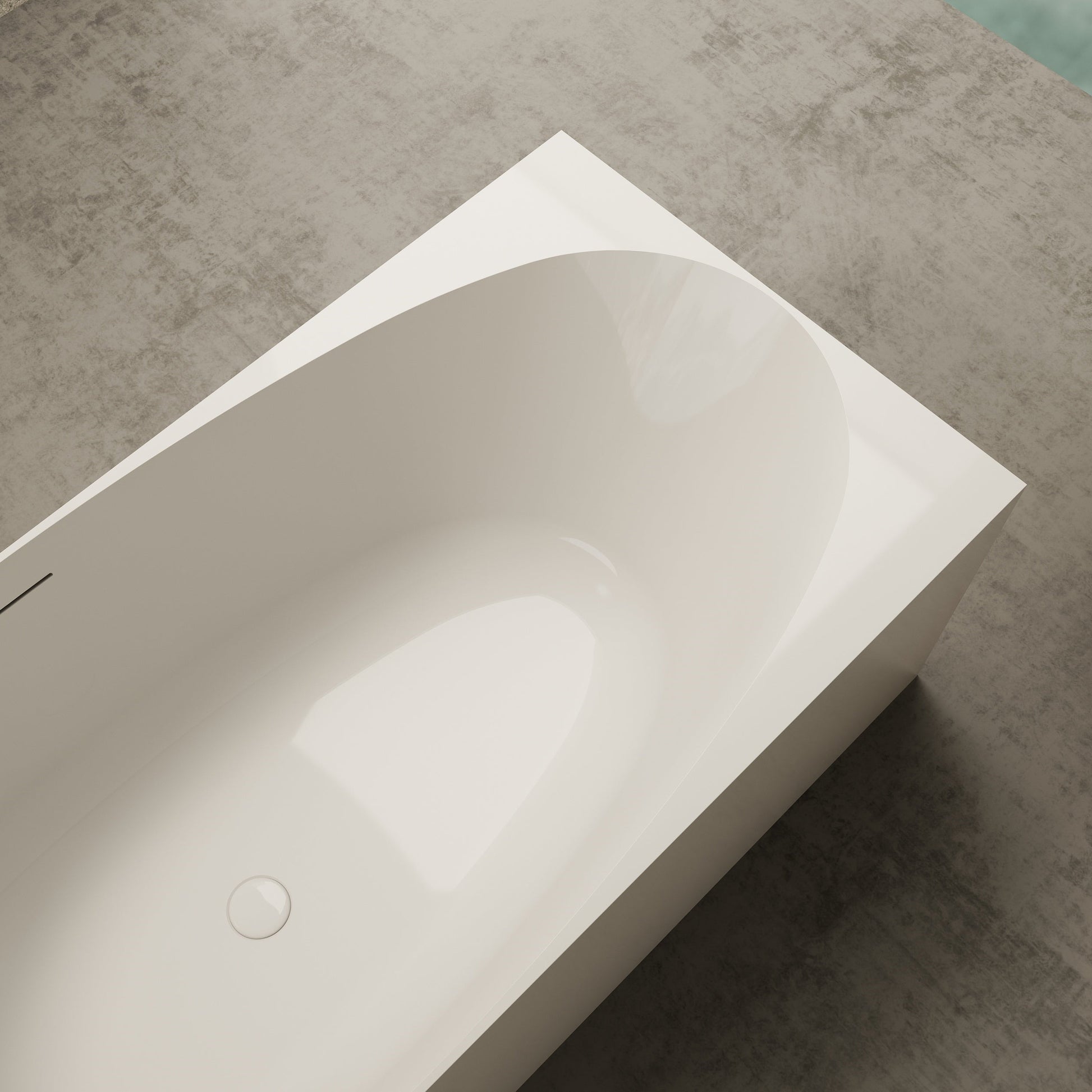 MonBlari Acrylic Freestanding Bathtub TW-7621-GW-TopCloseUp