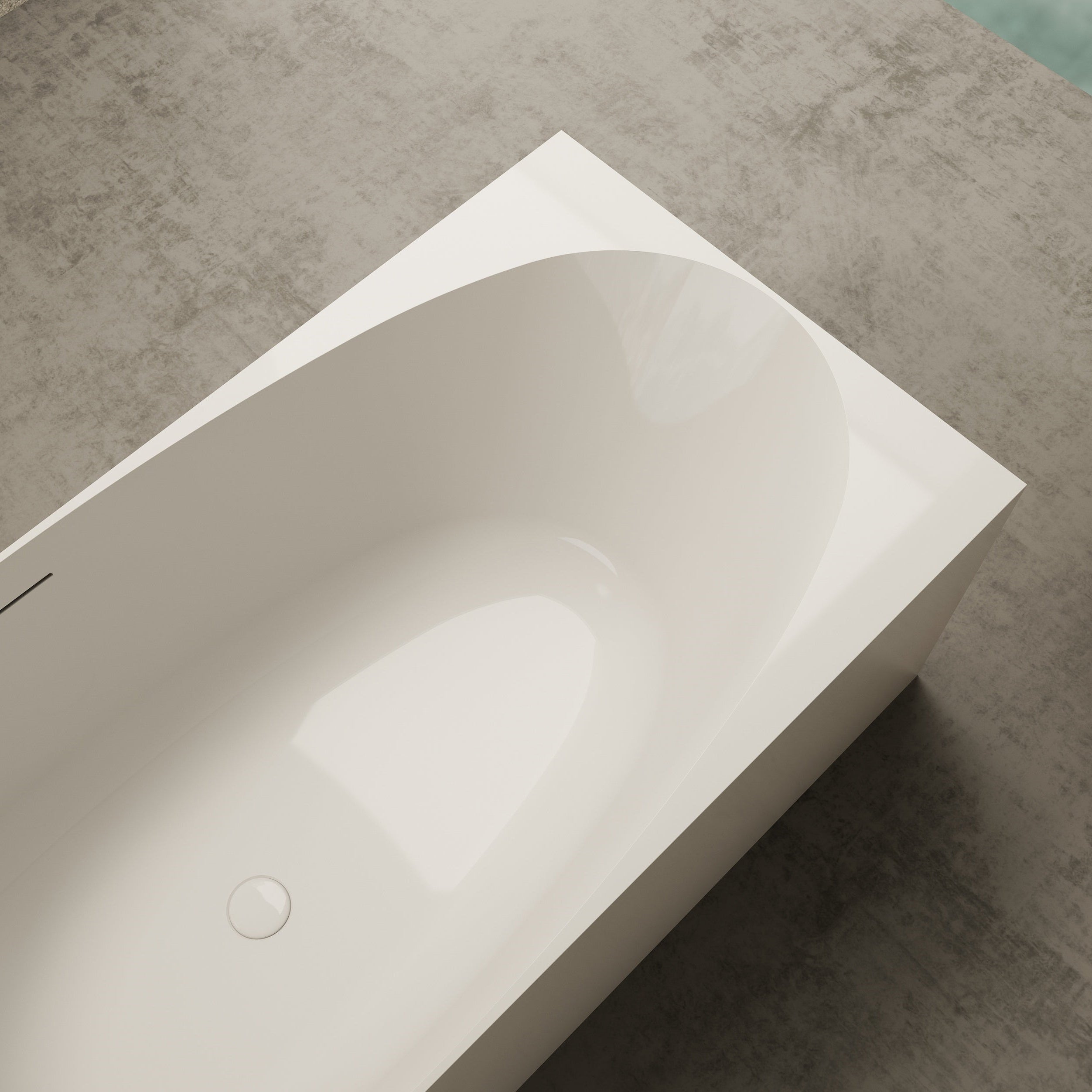 MonBlari Acrylic Freestanding Bathtub TW-7621-GW-TopCloseUp