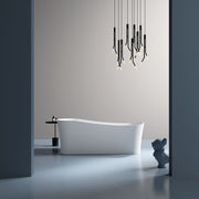 67-71 Inch MonBlari Acrylic Freestanding Bathtub-FrontView