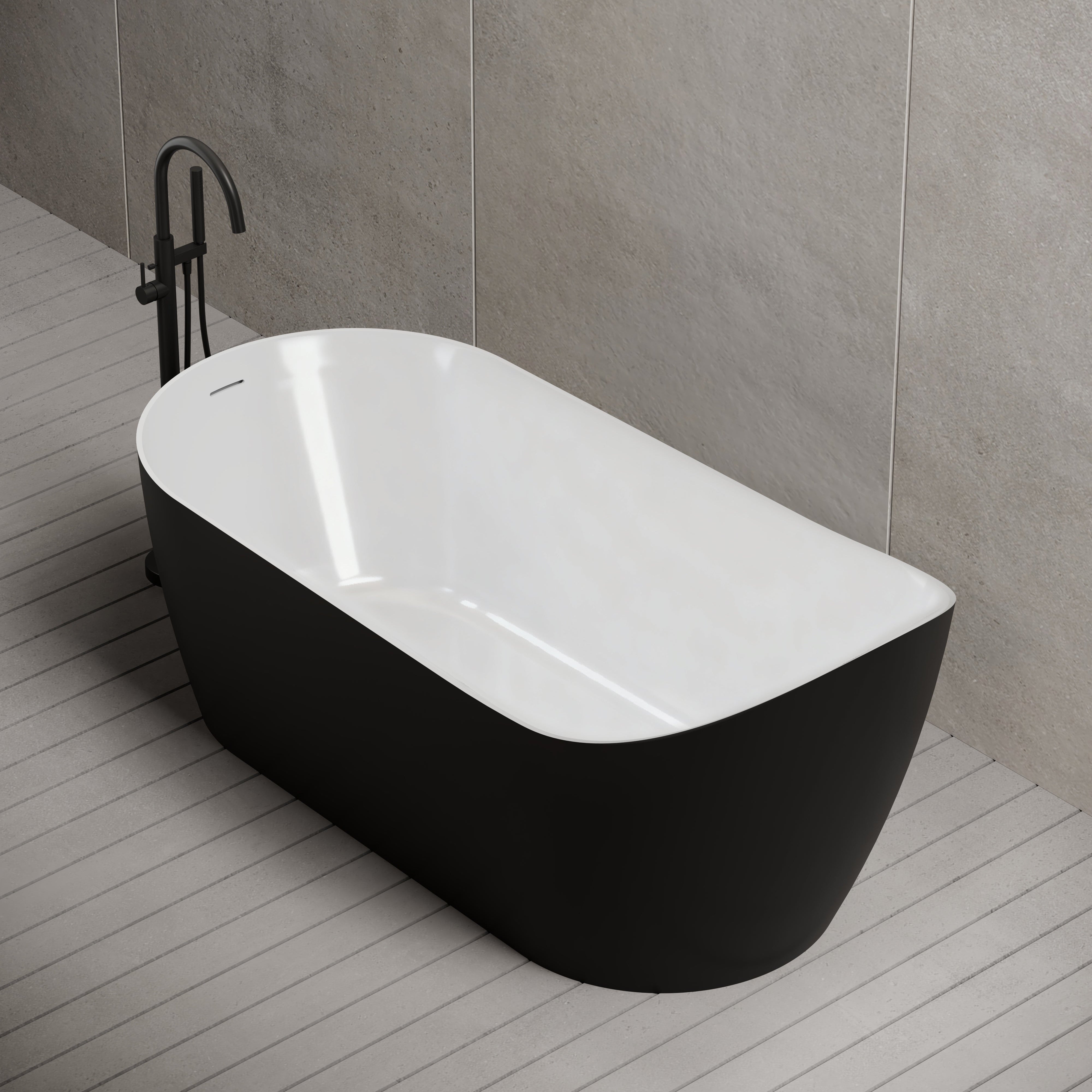 67 Inch MonBlari Acrylic Freestanding Bathtub TW-7629-SideTop