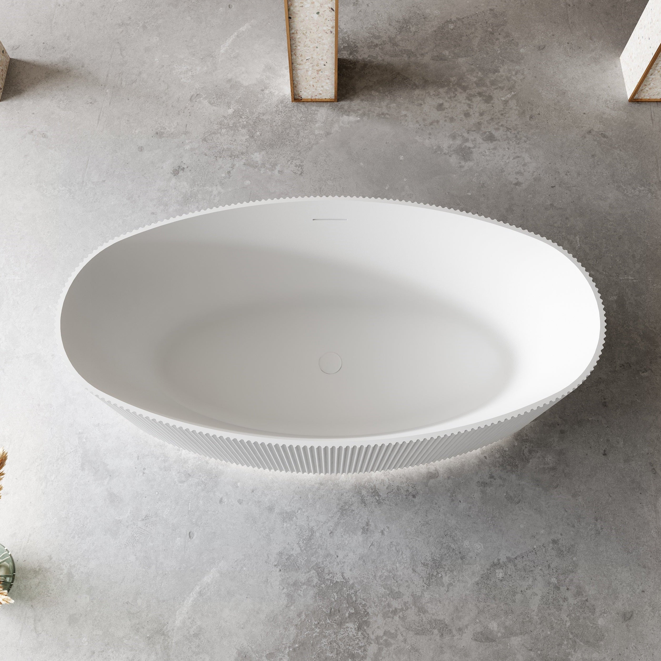 67 Inch MonBlari Acrylic Freestanding Bathtub-TopView