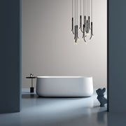 MonBlari Acrylic Freestanding Bathtub TW-7691-GW-FrontView