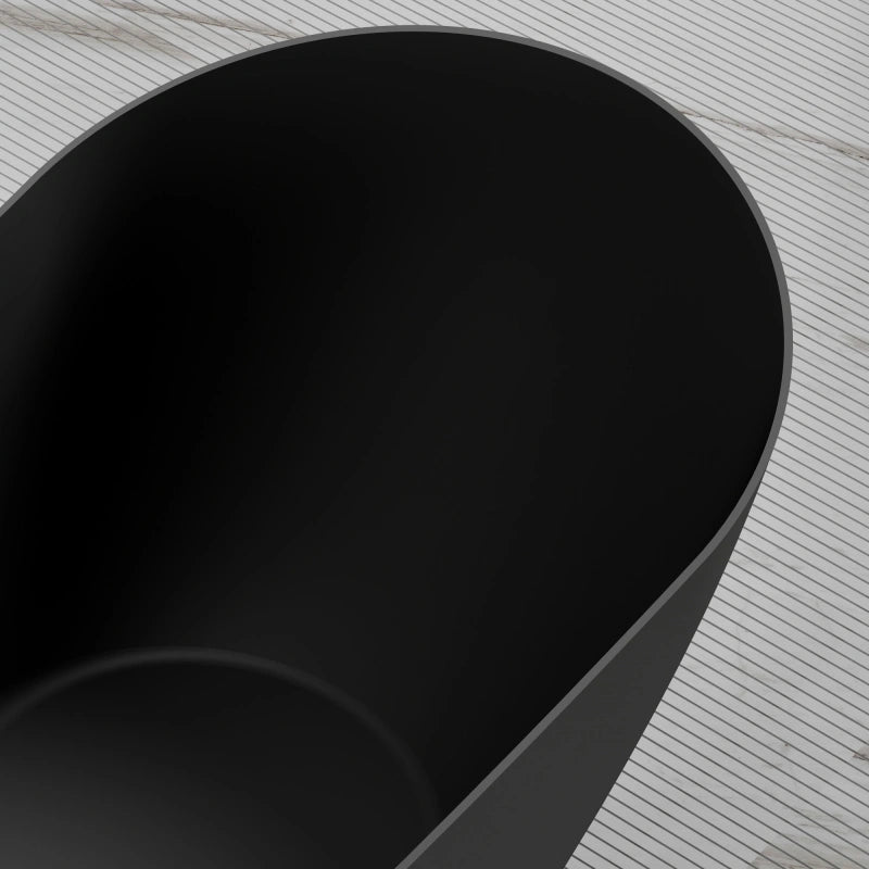 59-67 Inch MonBlari Acrylic Single Slipper Soaking Bath