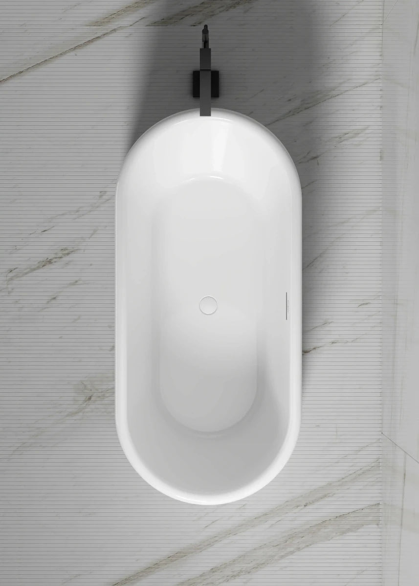Monblari Summary Acrylic Bathtub White Bathtub
