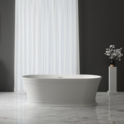 67 Inch MonBlari Acrylic Freestanding Bathtub-FrontView