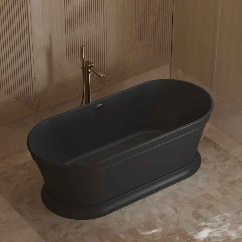 67 Inch MonBlari Modern Acrylic Freestanding Soaking Tub