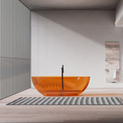 MonBlari Resin Freestanding Bathtub TW-8001T-TO-FrontView