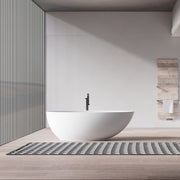 MonBlari Solid Surface Freestanding Bathtub TW-8003-MW-FrontView