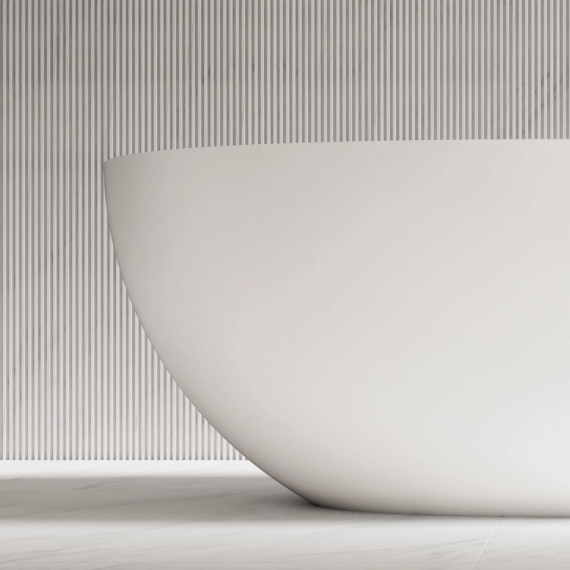 71 Inch MonBlari Solid Surface Freestanding Bathtub TW-8507-MW TW8507MW-CloseUp