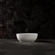 71 Inch MonBlari Solid Surface Freestanding Bathtub TW-8607-MW TW8607MW-FrontView