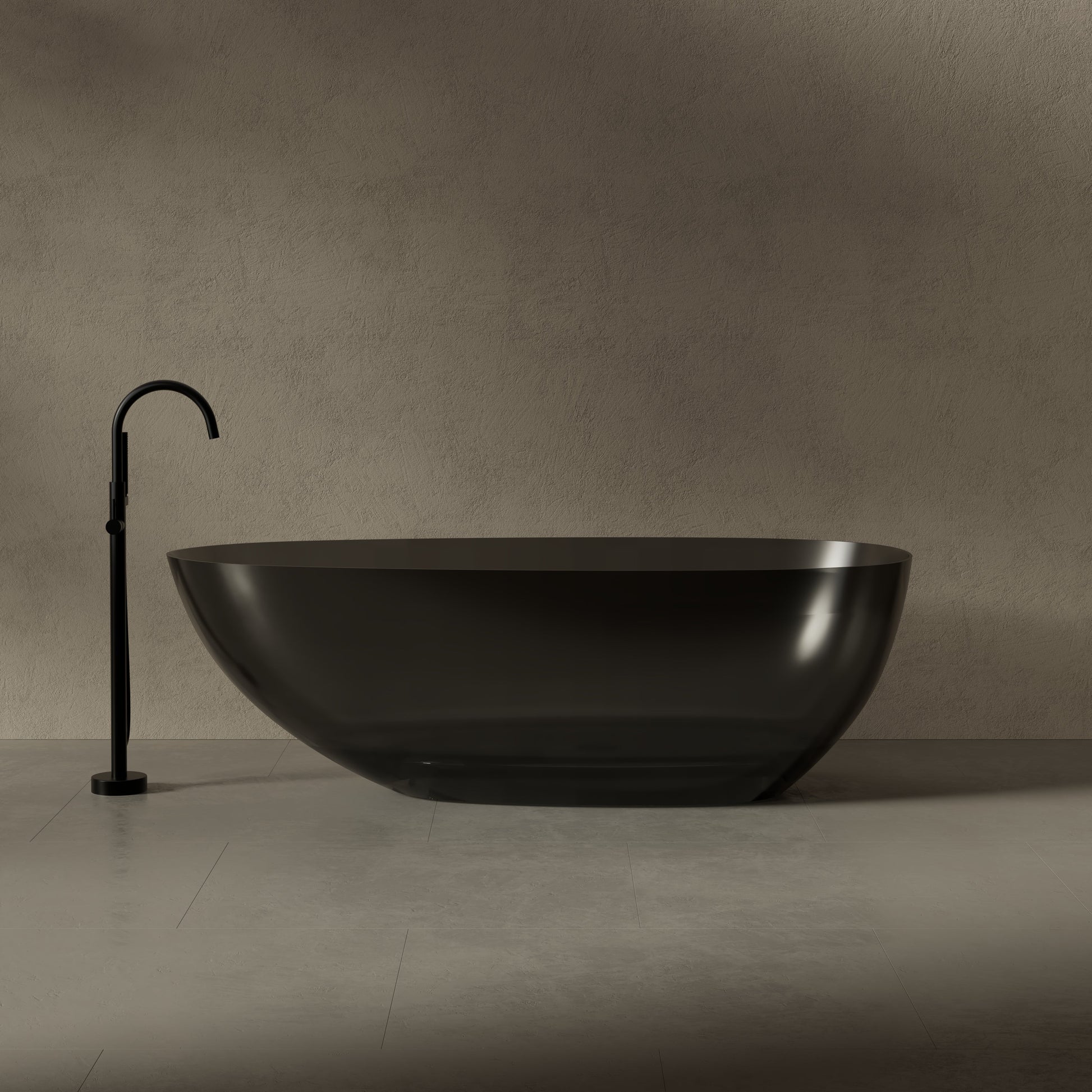 59.1 Inch MonBlari Resin Freestanding Bathtub XA-8866T-FrontView