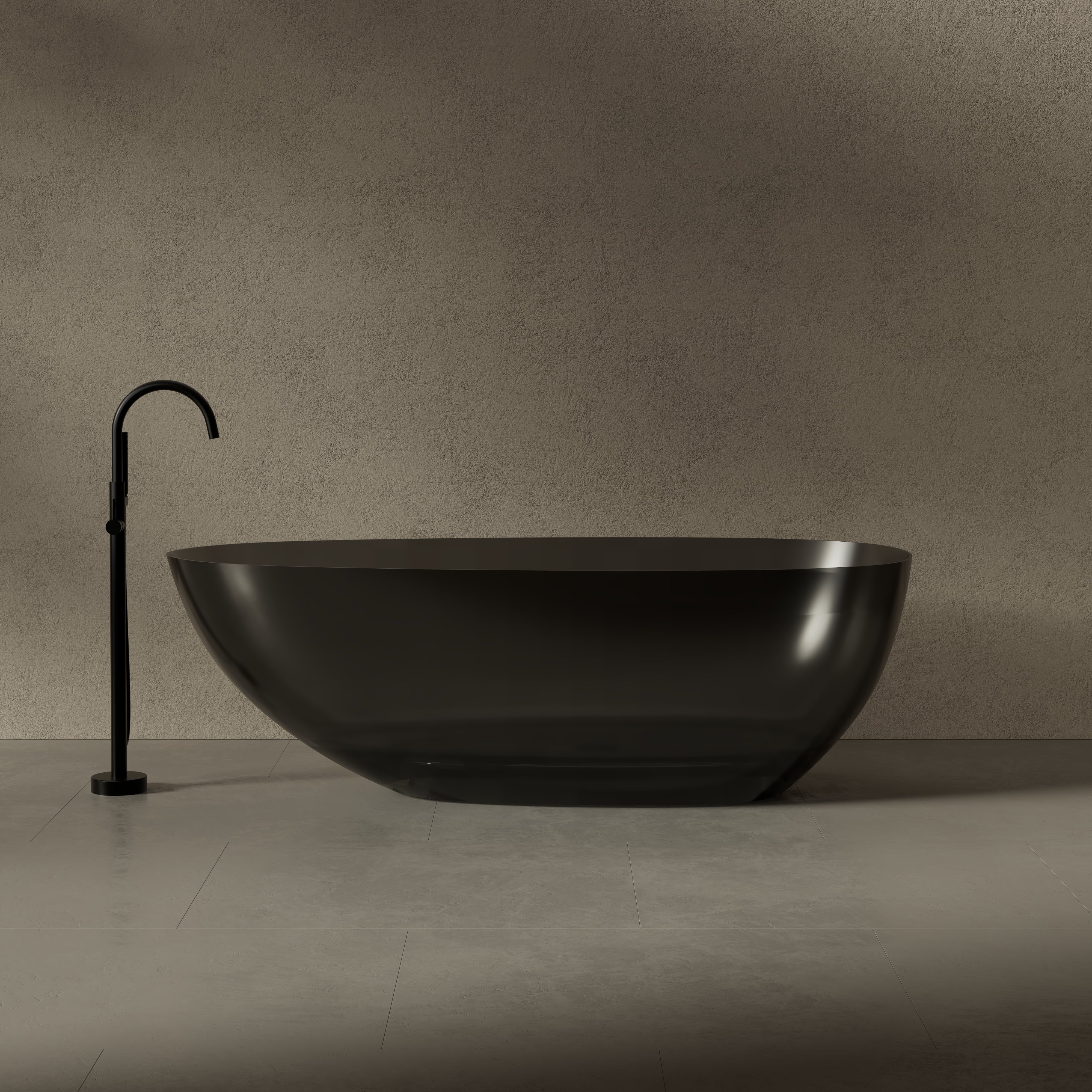59.1 Inch MonBlari Resin Freestanding Bathtub XA-8866T-FrontView