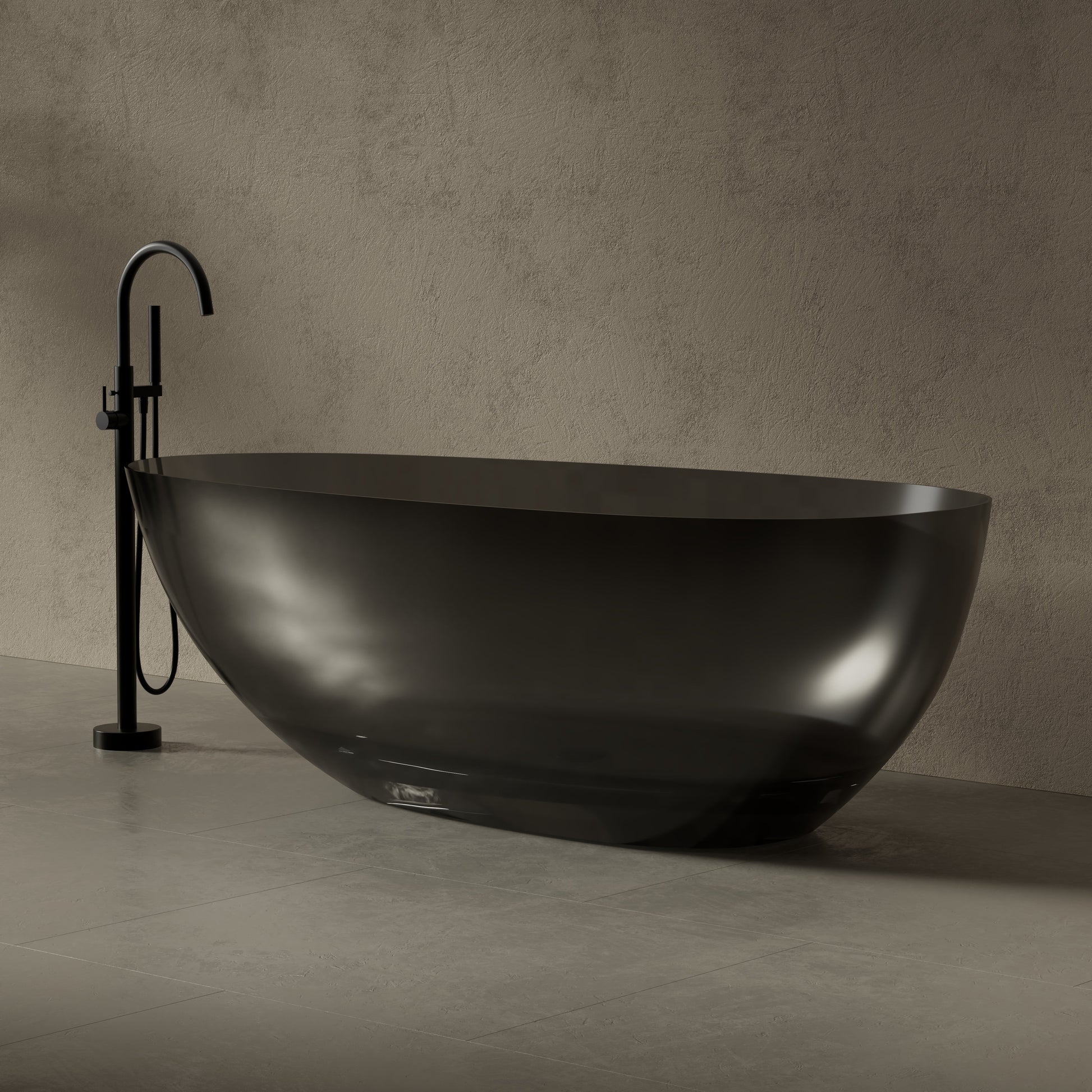 59.1 Inch MonBlari Resin Freestanding Bathtub XA-8866T-SideView