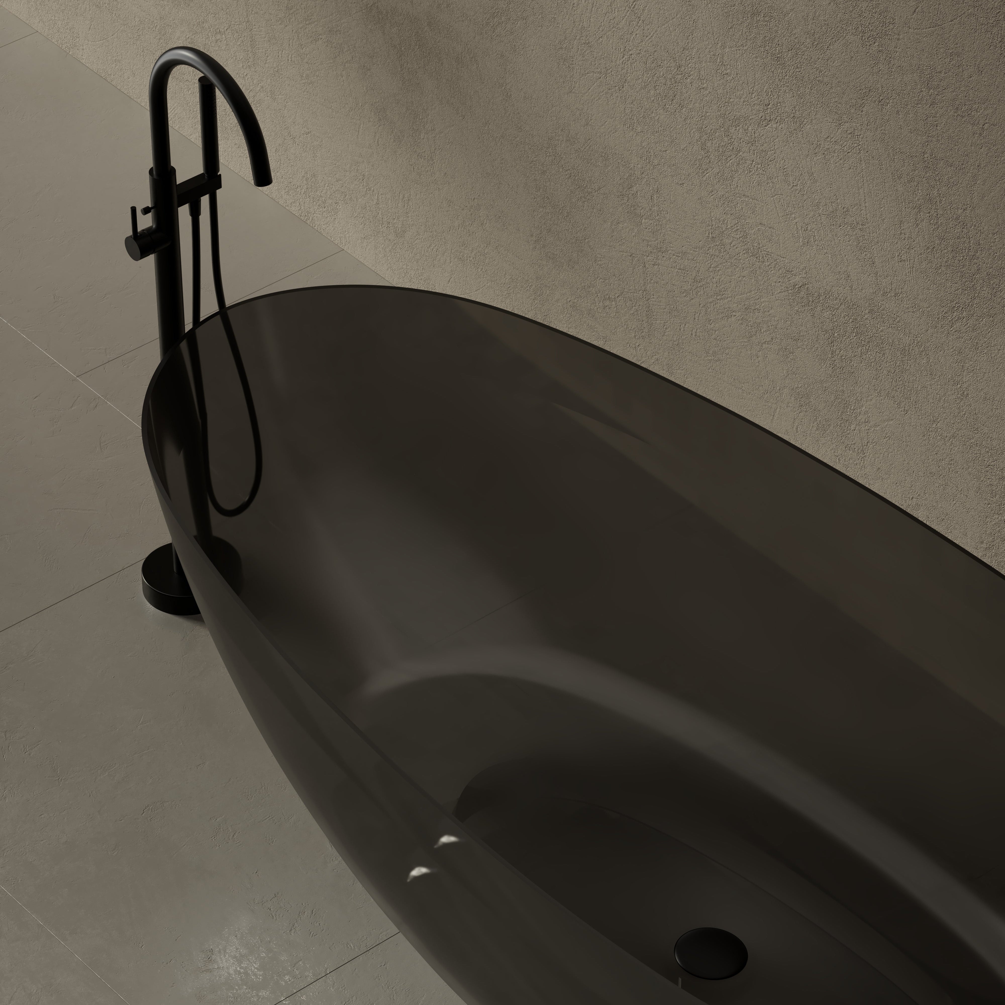 59.1 Inch MonBlari Resin Freestanding Bathtub XA-8866T-TopCloseUp