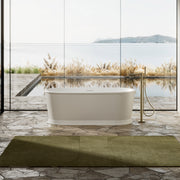 67 Inch MonBlari Solid Surface Freestanding Soaking Tub