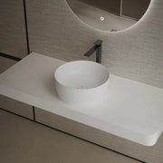 15.7 Inch MonBlari CANVA SERIES Solid Surface Vessel Bowl Sink Bathroom Sink