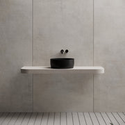 15.7 Inch MonBlari Solid Surface Vessel Bowl Sink Bathroom Sink TW-A105-FrontView