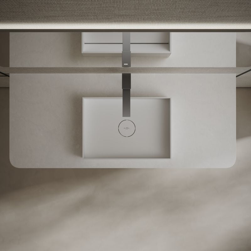 20 Inch MonBlari Solid Surface Vessel Bowl Sink Bathroom Sink