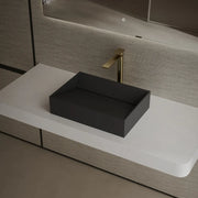 23.6 Inch MonBlari VERVE SERIES Solid Surface Vessel Bowl Sink Bathroom Sink