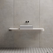 23.6 Inch MonBlari Solid Surface Vessel Bowl Sink Bathroom Sink TW-A113-FrontView