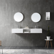 59 Inch MonBlari Solid Surface Vessel Bowl Sink Bathroom Sink-TW-G235-FrontView