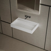39 Inch MonBlari Solid Surface Wall Mount Bathroom Sink