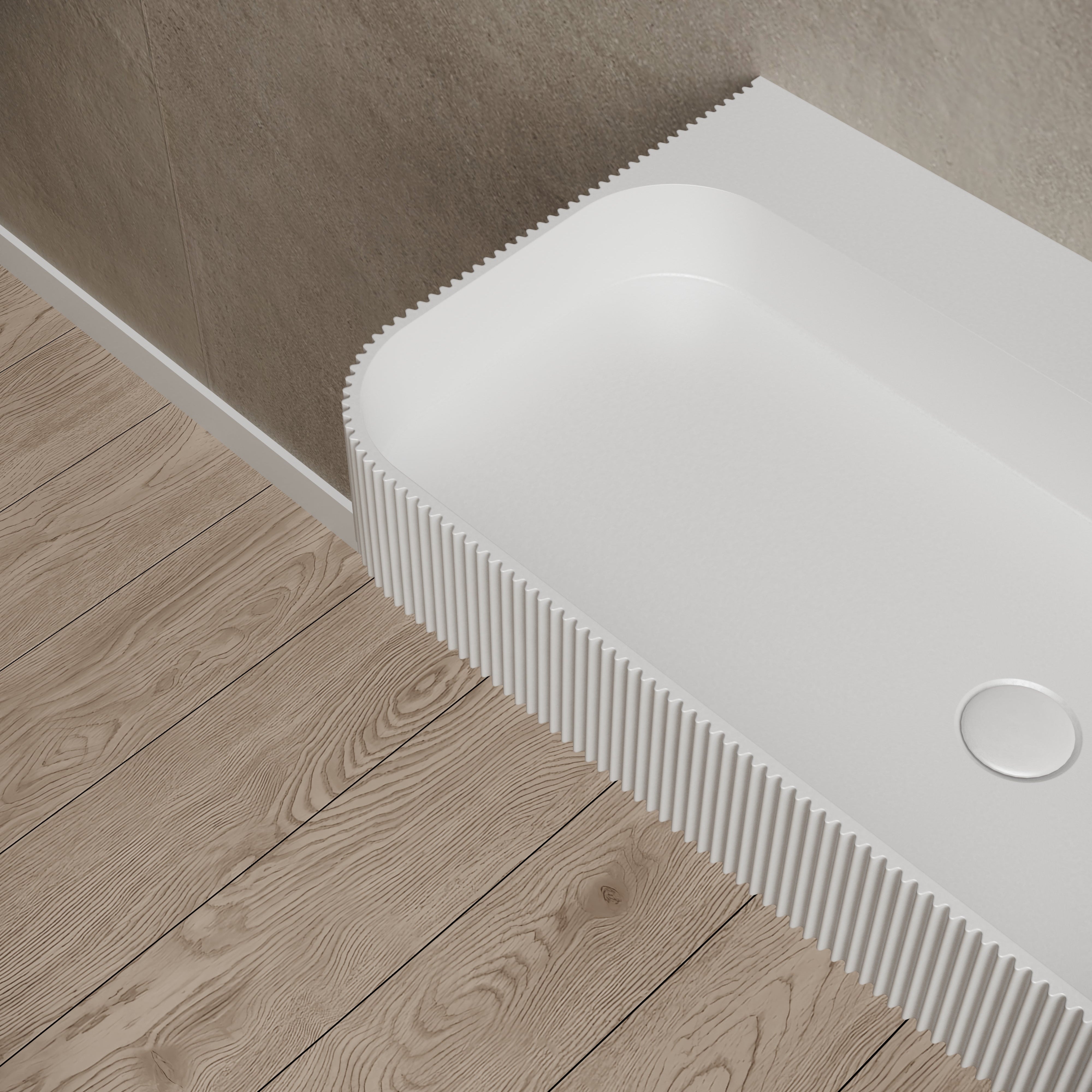 47 Inch MonBlari Solid Surface Vessel Bowl Sink Bathroom Sink-TW-G261-CloseUp