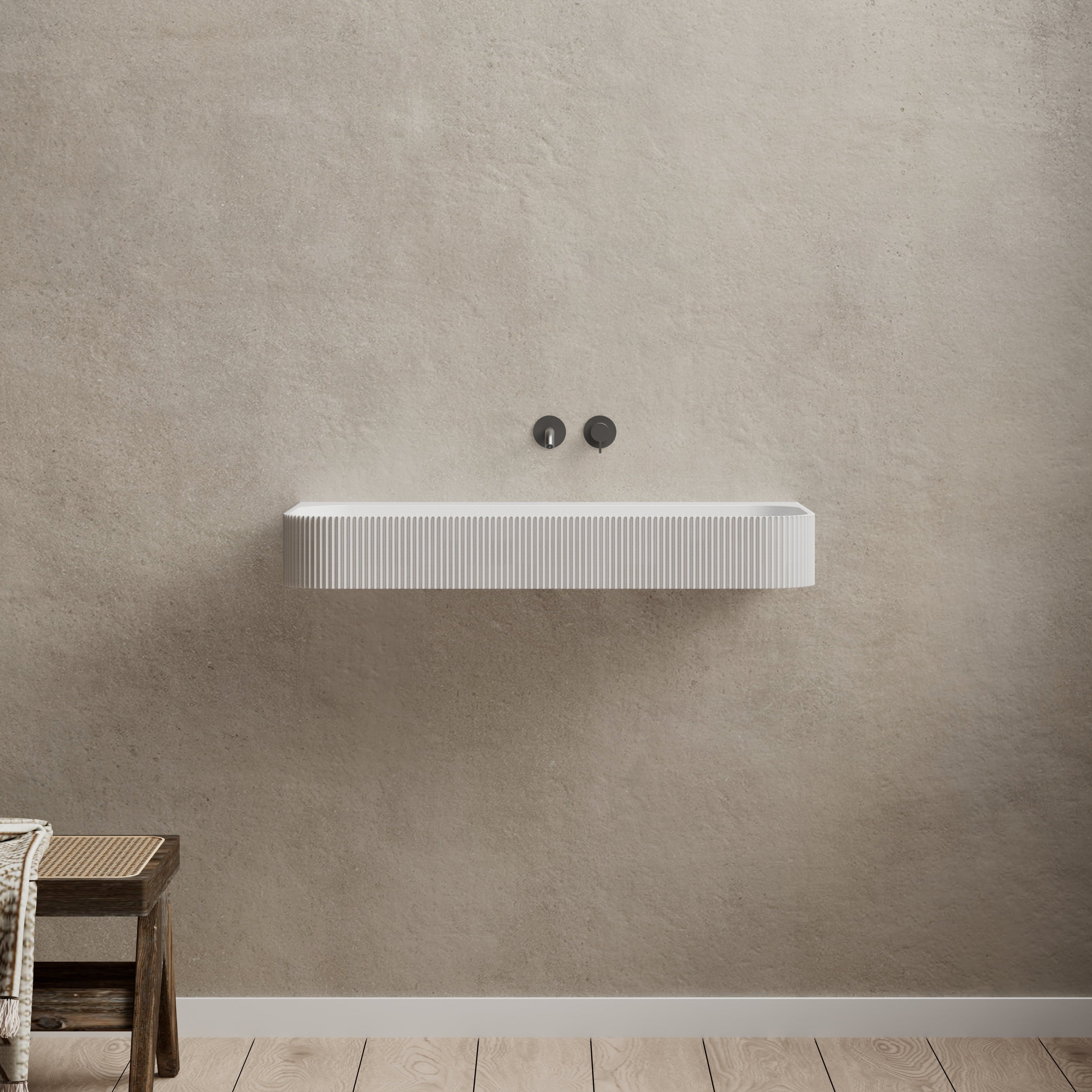 47 Inch MonBlari Solid Surface Vessel Bowl Sink Bathroom Sink-TW-G261-FrontView