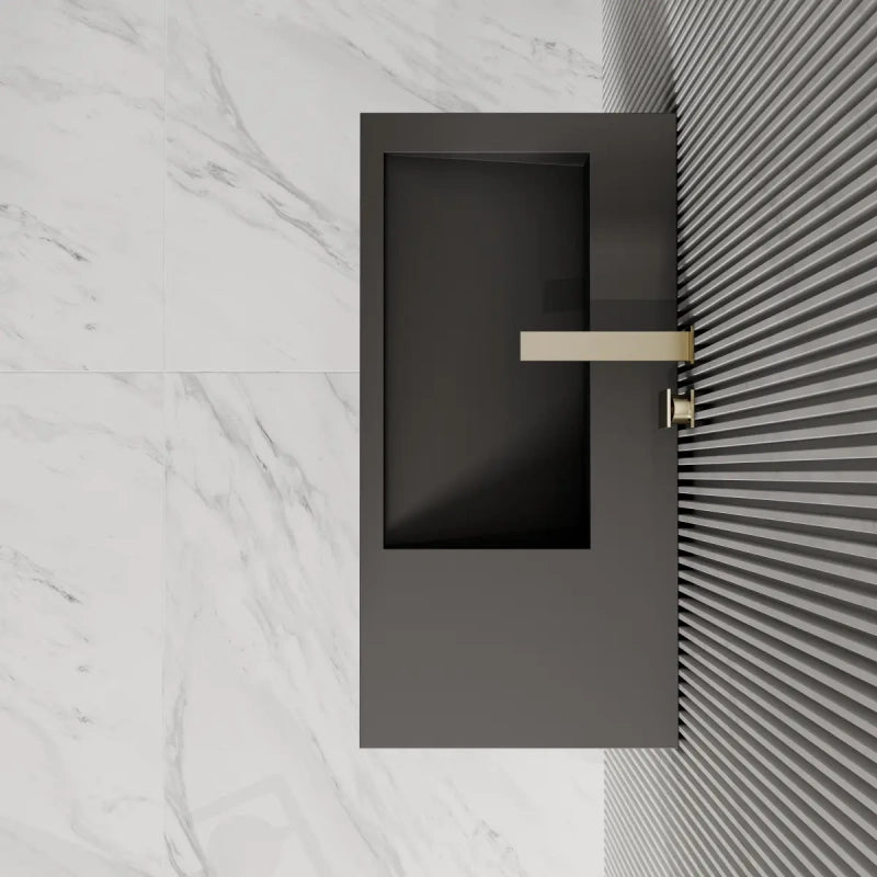 31.5 Inch MonBlari Solid Surface Wall Mount Bathroom Sink