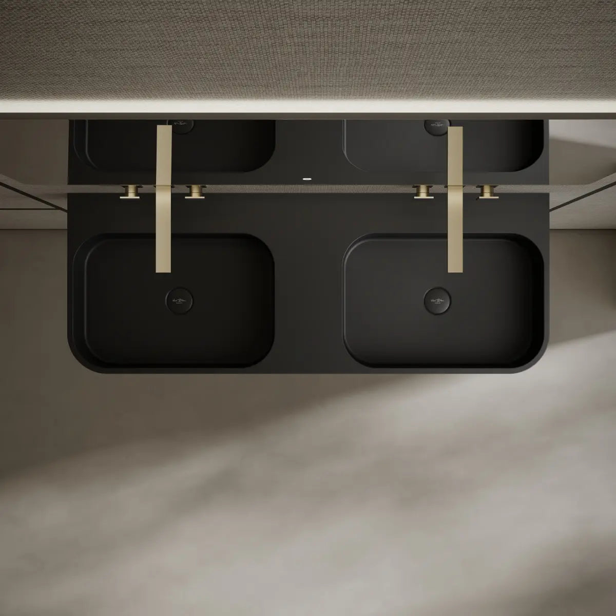 47.2 Inch MonBlari Solid Surface Vessel Sink Wall Mount Sink for Bathroom