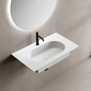 23.6-39.4 Inch MonBlari Solid Surface Wall Mount Bathroom Sink