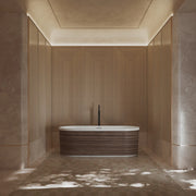 MonBlari Design FOREST Series Acrylic Matte White Freestanding Bathtub