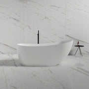 59-67 Inch MonBlari Acrylic Single Slipper Soaking Bath