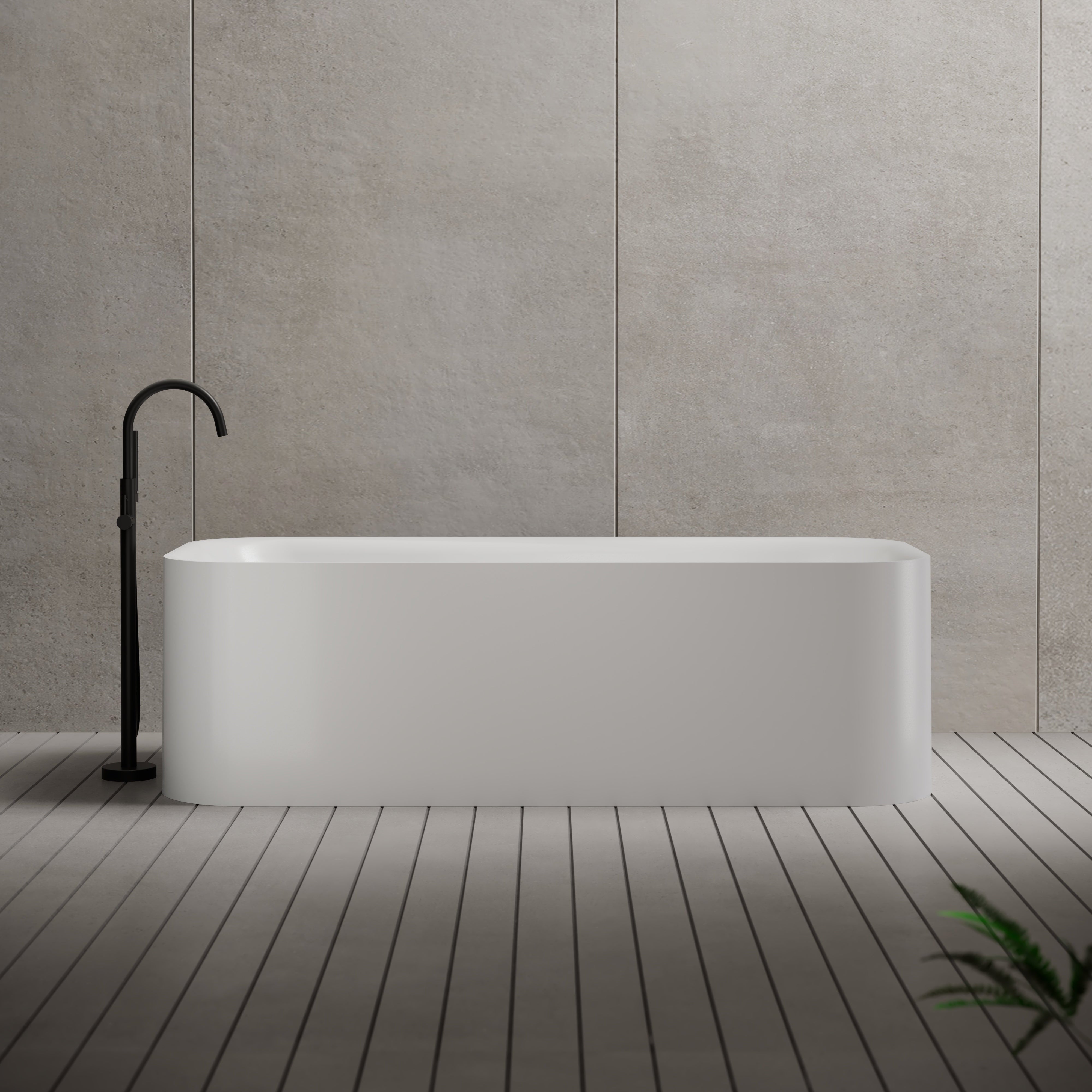55.1 Inch MonBlari Arcrylic Freestanding Bathtub XA-062MW-FrontView
