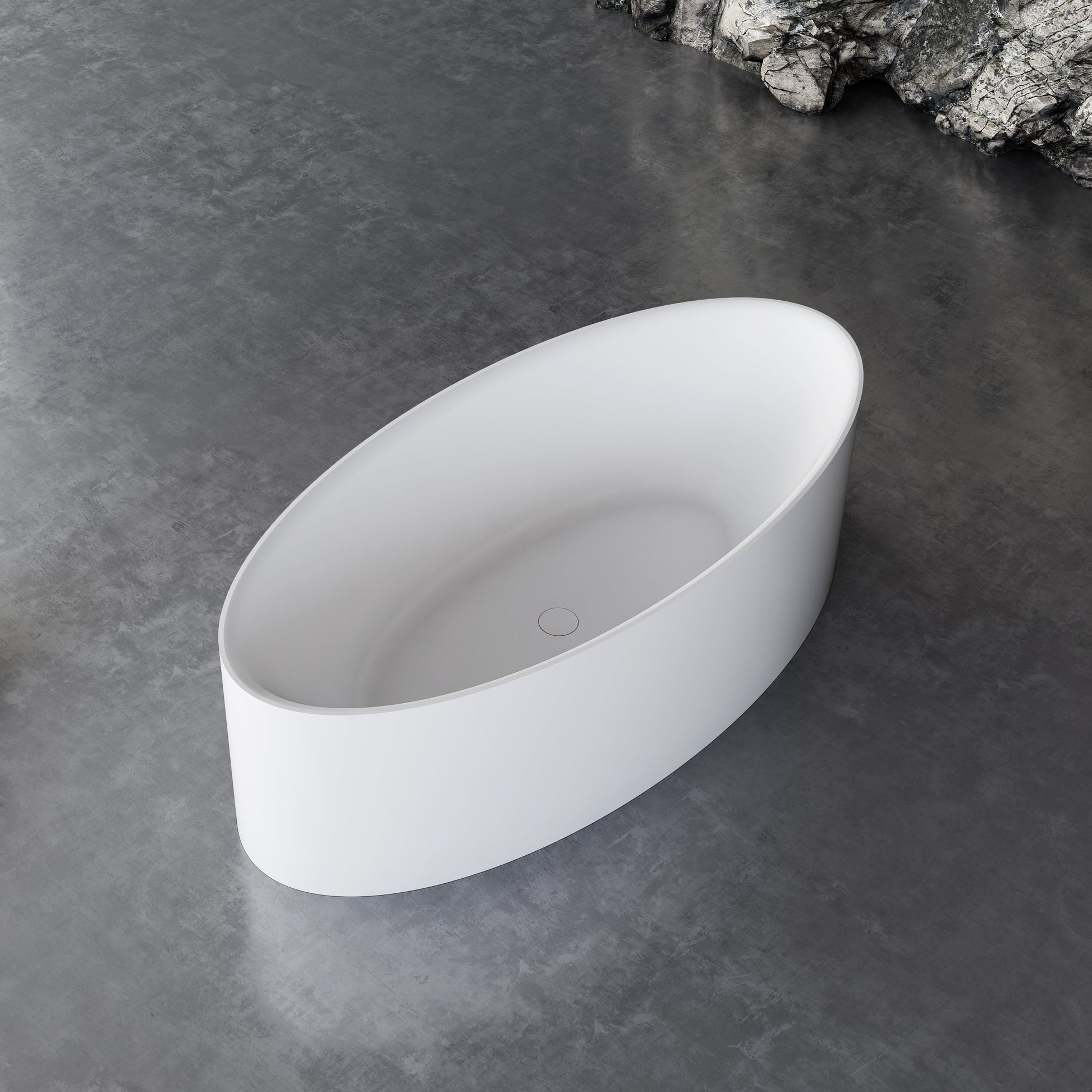 67 Inch MonBlari Acrylic Freestanding Bathtub-LeftTop