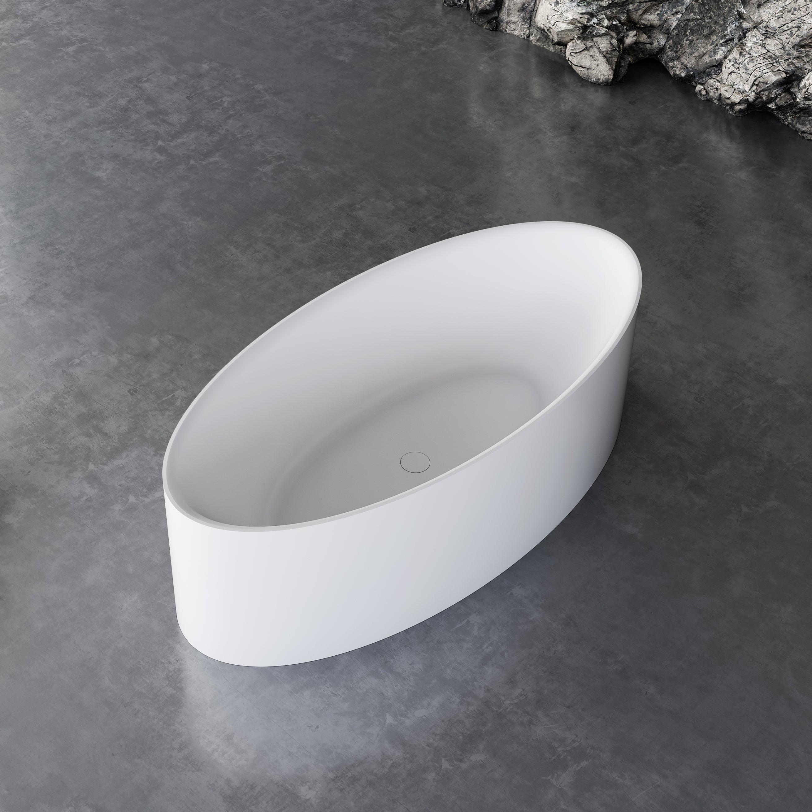 67 Inch MonBlari Acrylic Freestanding Bathtub-LeftTop