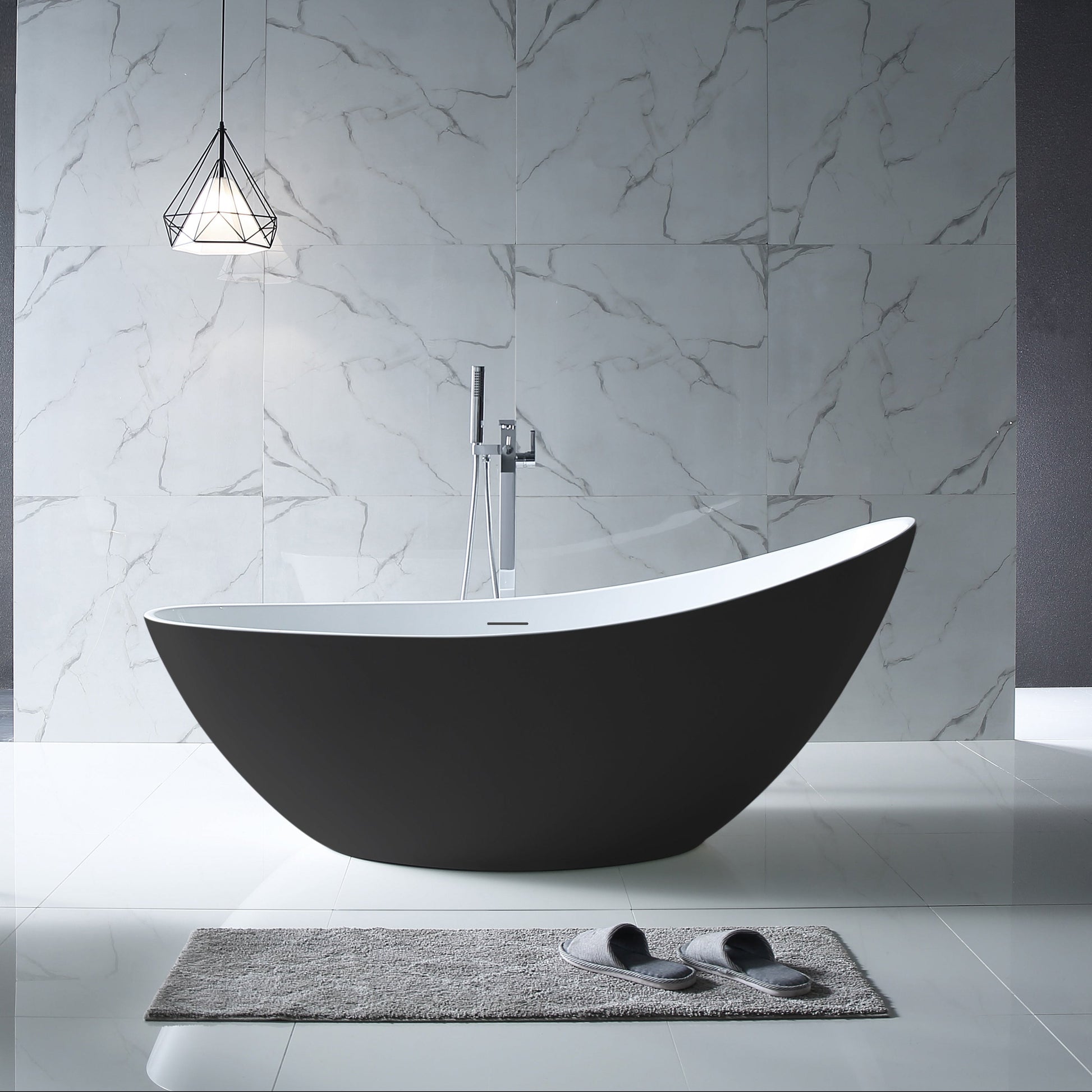 MonBlari Acrylic Freestanding Bathtub XA-118-GW-FrontView
