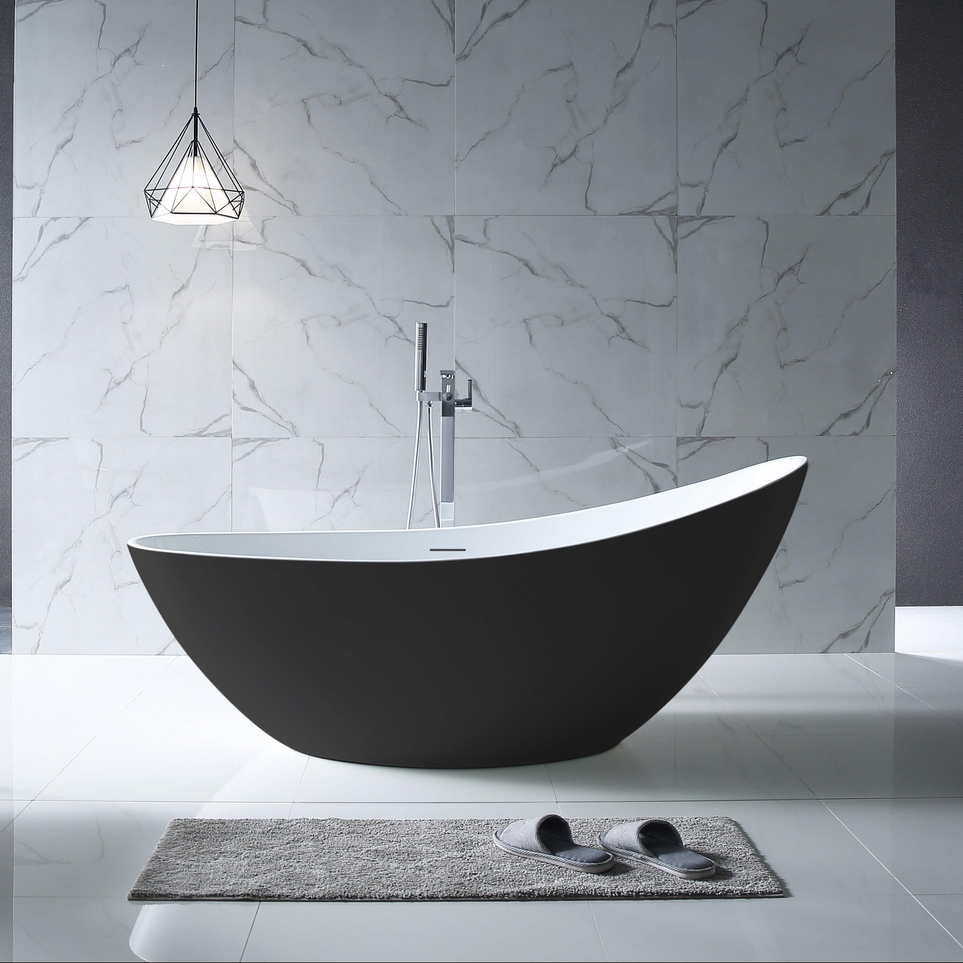 MonBlari Acrylic Freestanding Bathtub XA-118-GW-FrontView