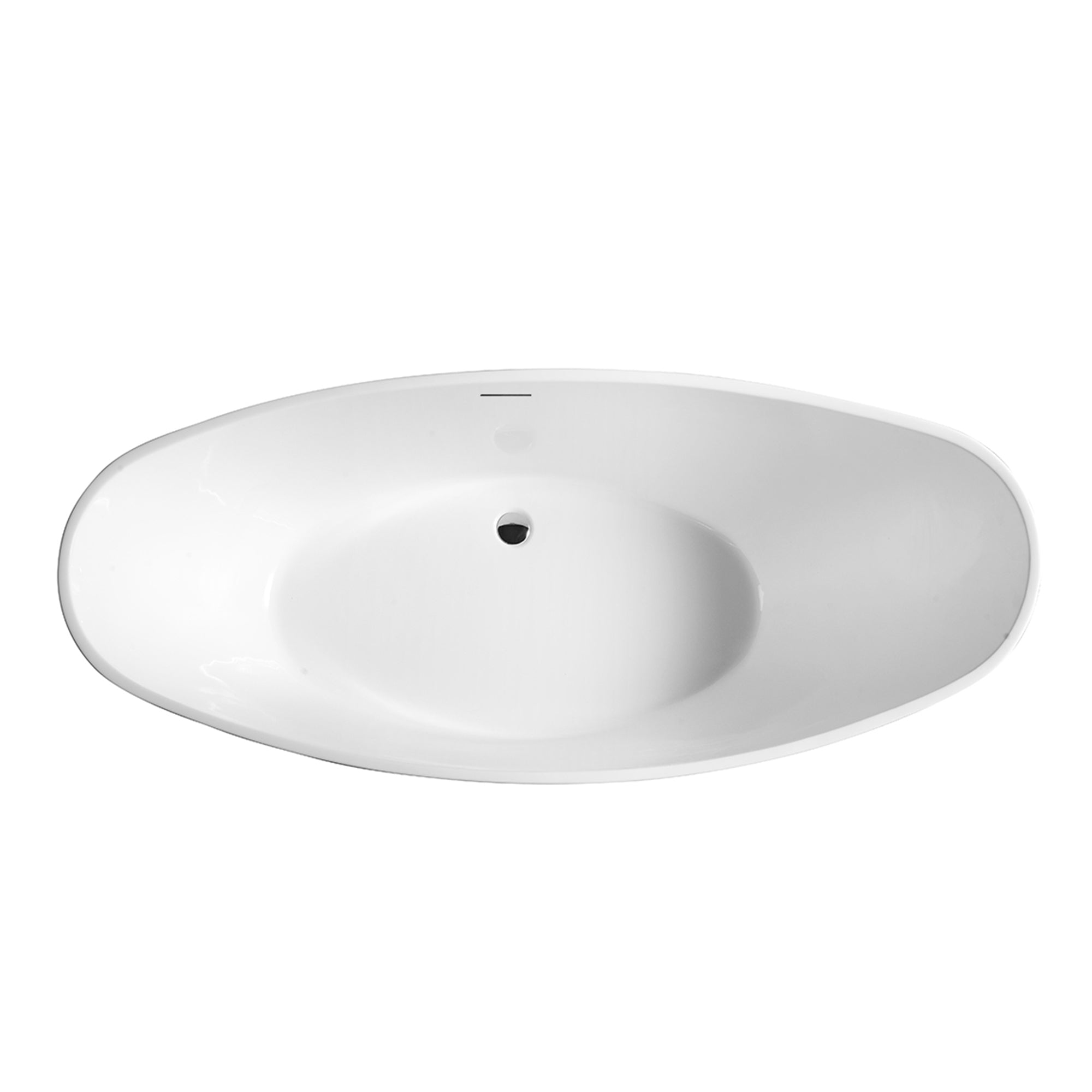 63 Inch MonBlari Acrylic Freestanding Bathtub XA-118-GW-TopView