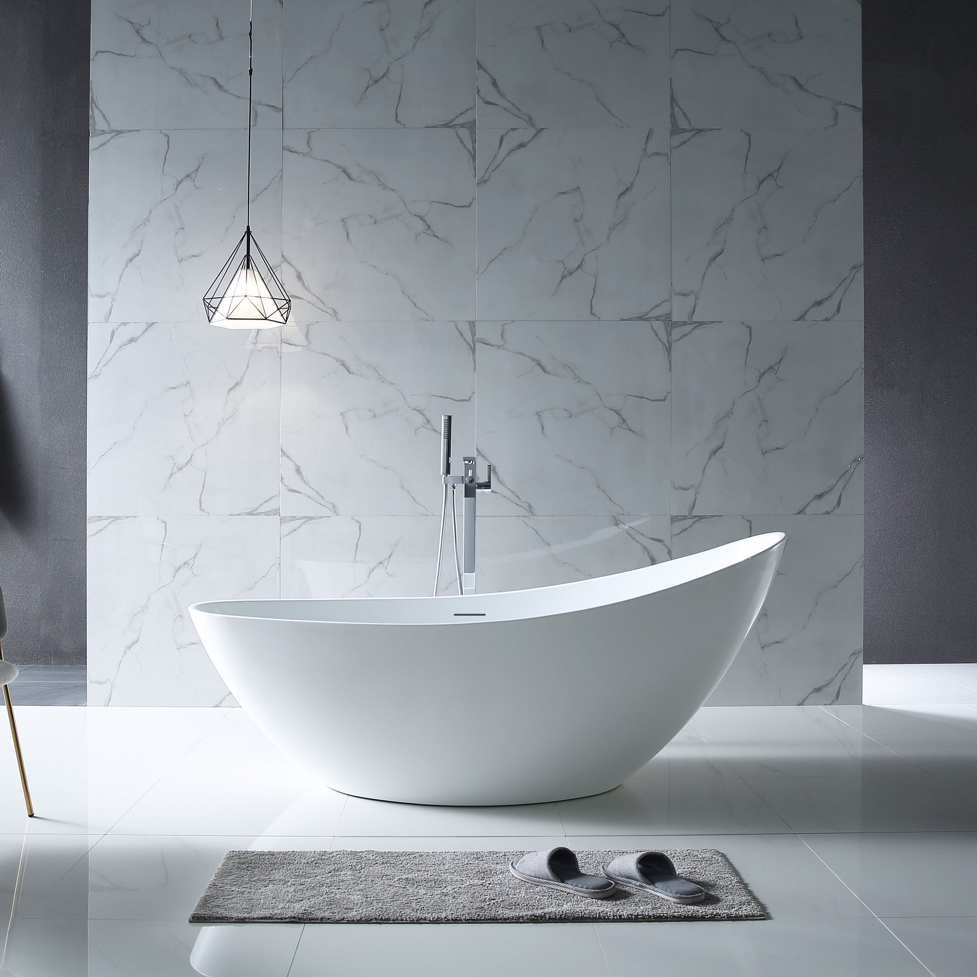 MonBlari Acrylic Freestanding Bathtub XA-118-GW-FrontView