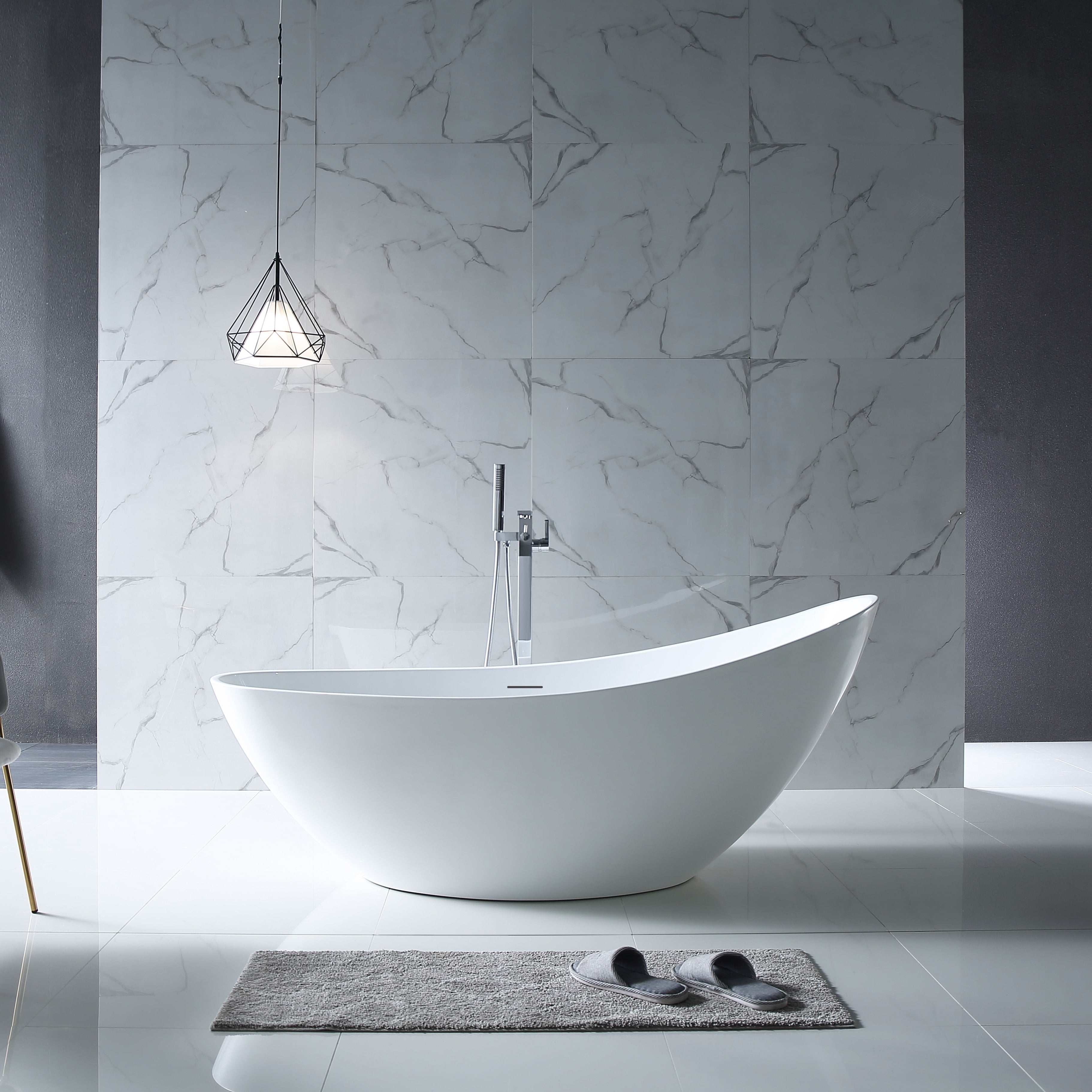 MonBlari Acrylic Freestanding Bathtub XA-118-GW-FrontView