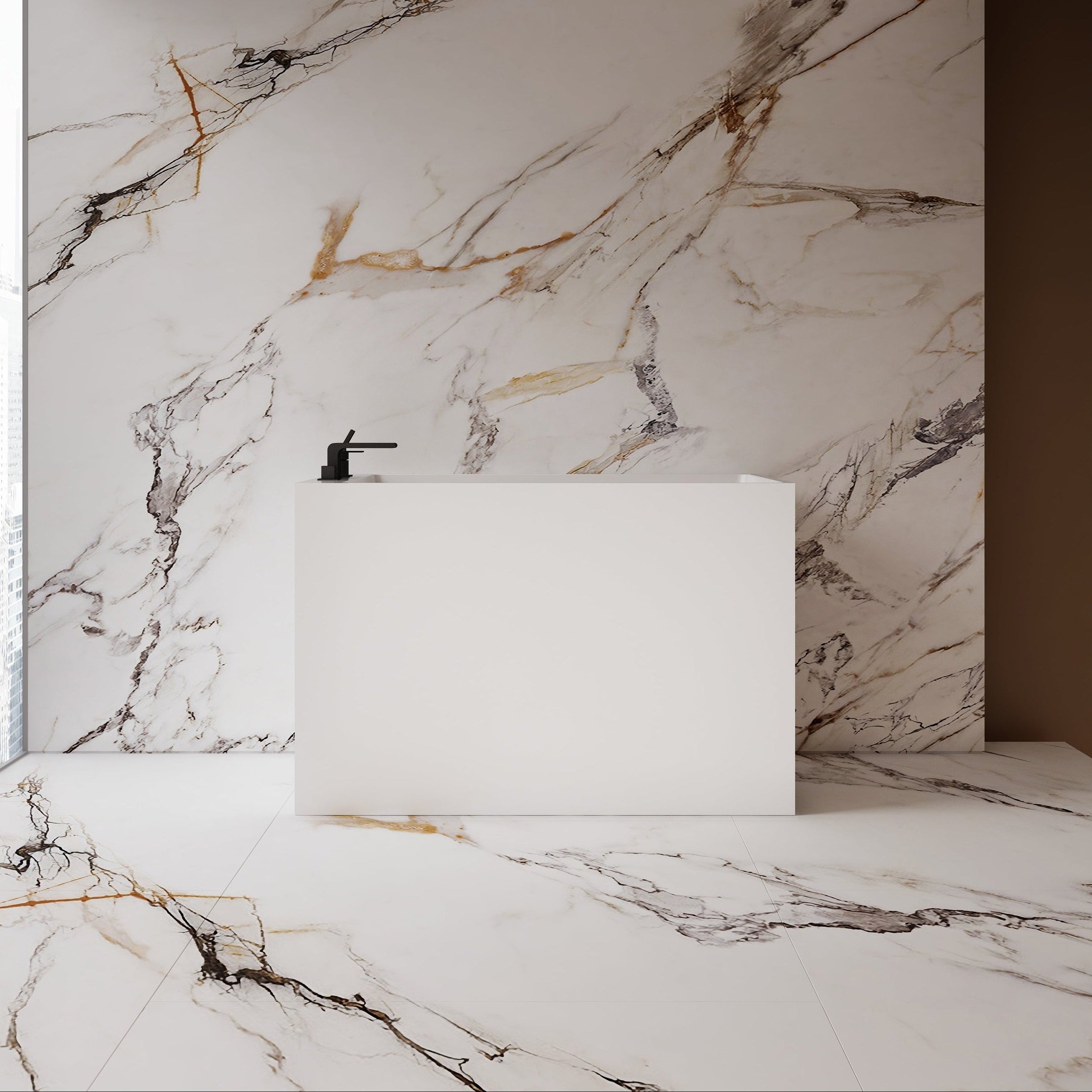 52.8 MonBlari Acrylic Freestanding Bathtub XA-156-FrontView