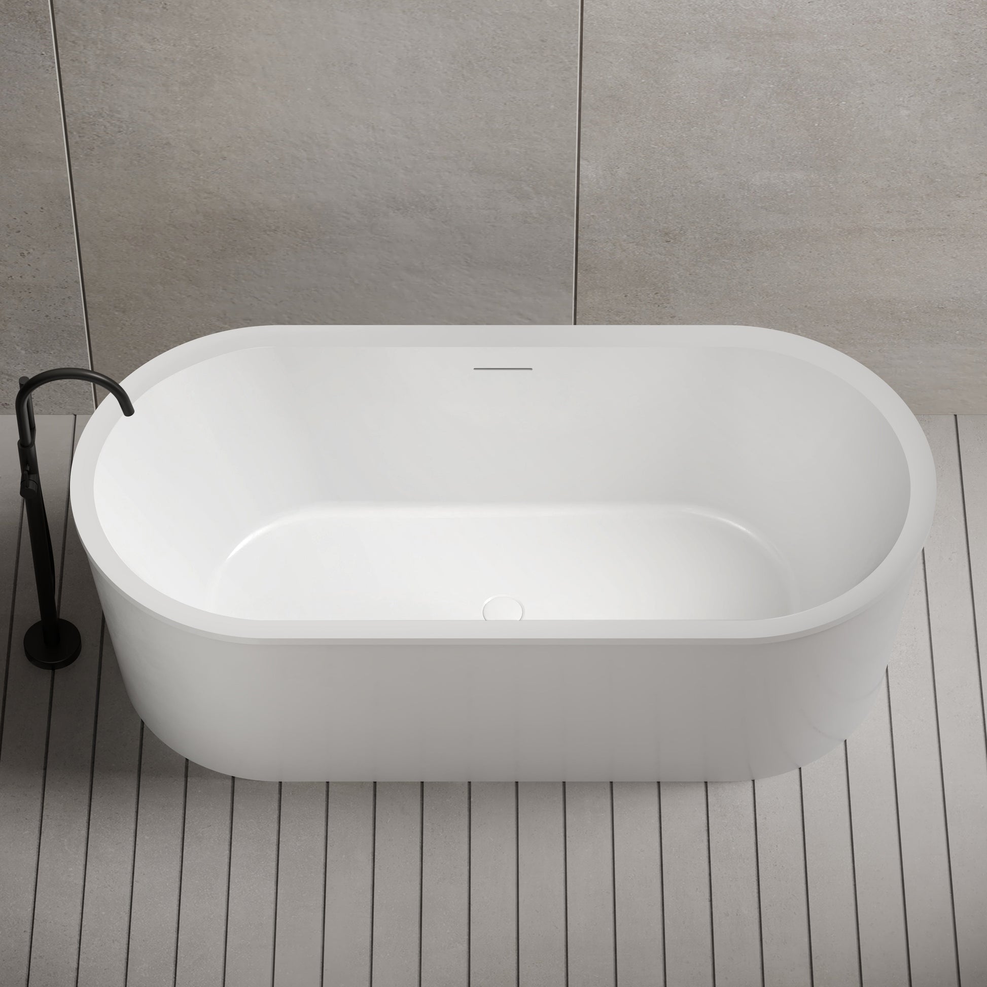 MonBlari Acrylic Freestanding Bathtub XA-201-GW XA201GW-FrontTop