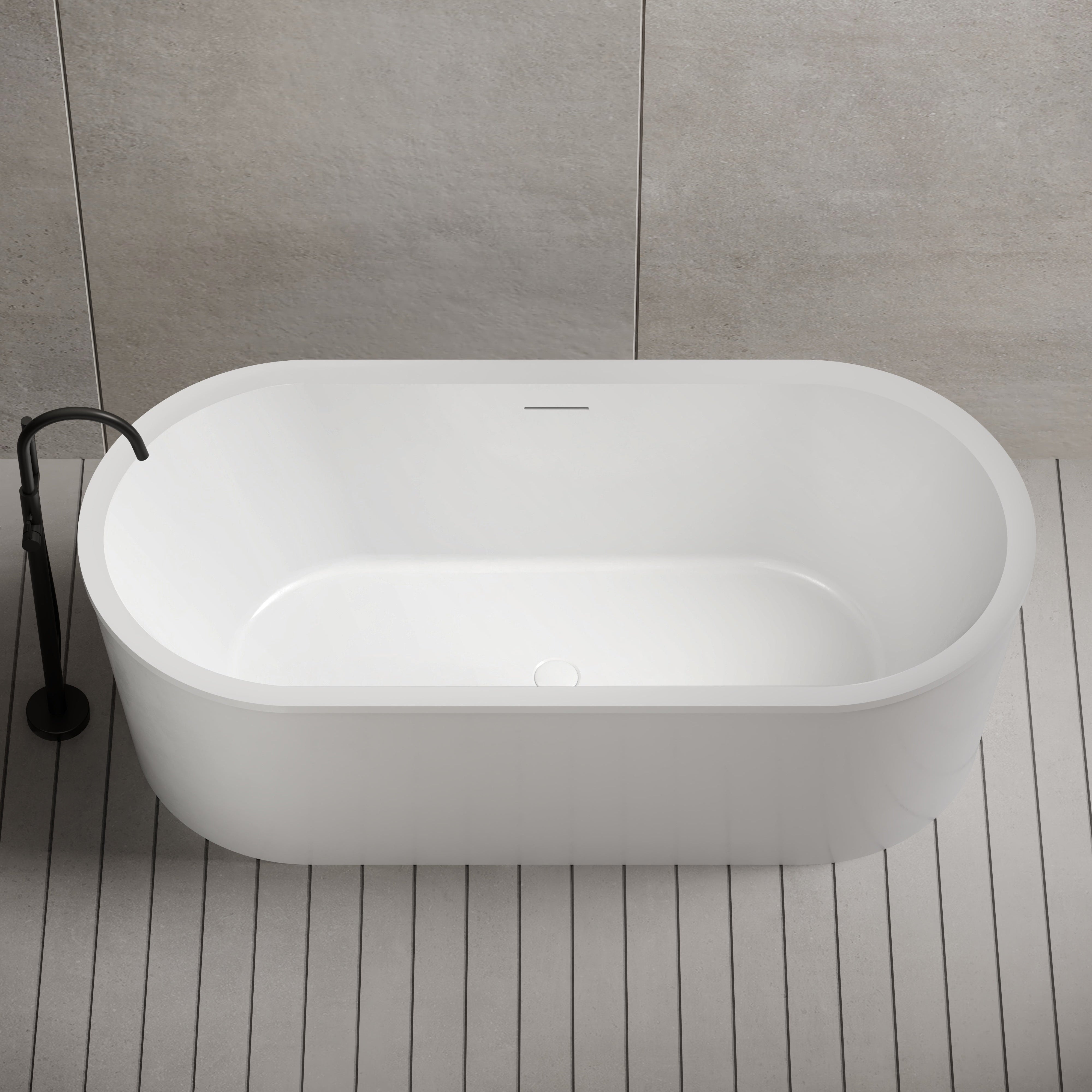 MonBlari Acrylic Freestanding Bathtub XA-201-GW XA201GW-FrontTop
