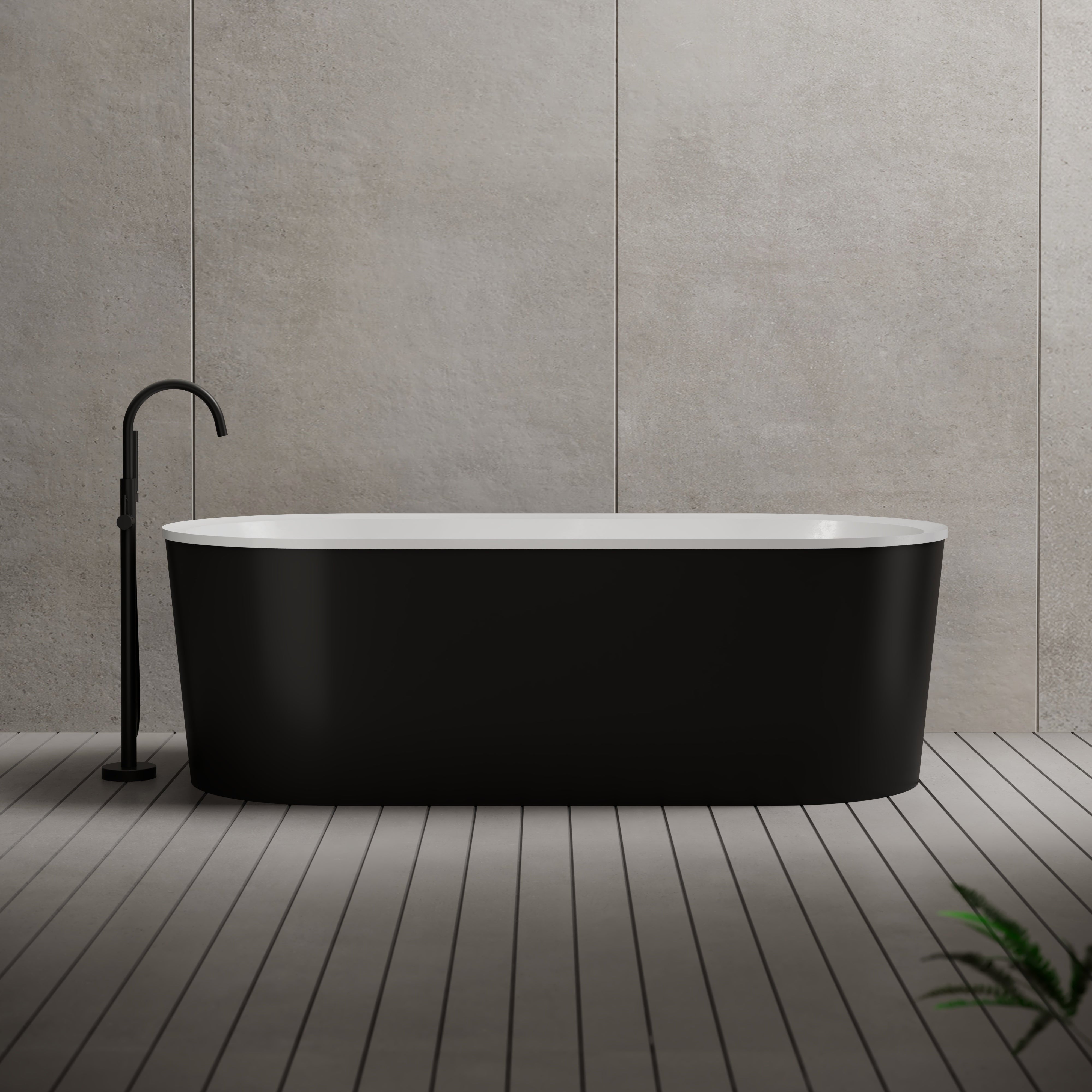 MonBlari Acrylic Freestanding Bathtub XA-201-GW-FrontView